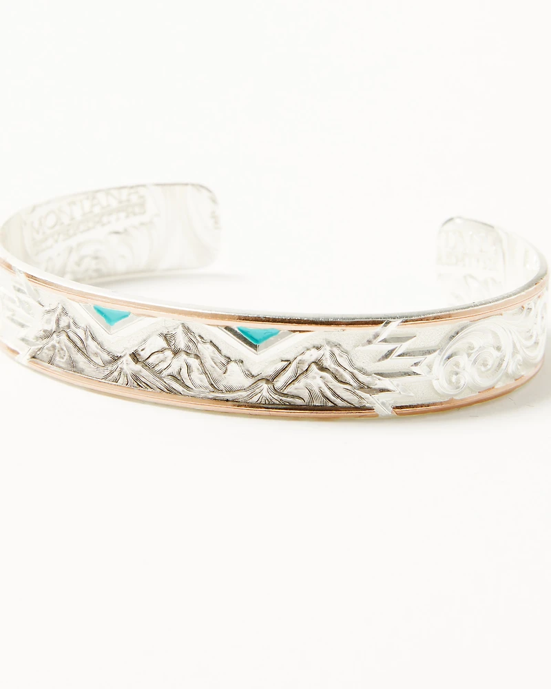 Montana Silversmiths X Ian Munsick Cloudy Mountain Bracelet Cuff