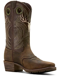 Ariat Men's Hybrid Roughstock Antler Western Boots - Square Toe