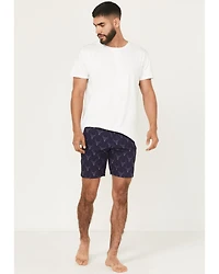 Rock & Roll Denim Men's Longhorn Print Stretch Chino Shorts