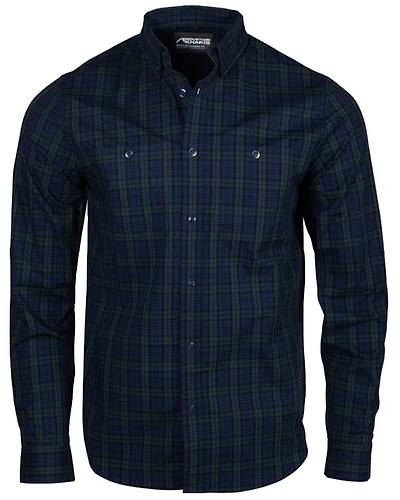 Mountain Khakis Men's Alden Plaid Print Long Sleeve Button-Down Flannel Shirt