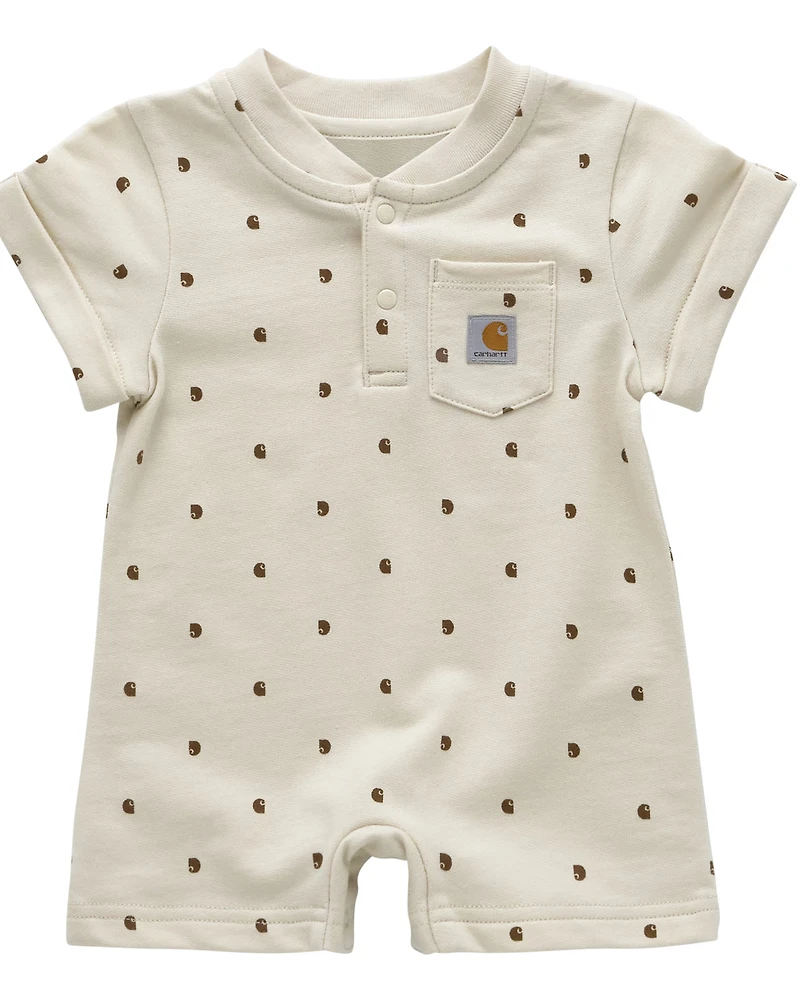 Carhartt Infant Boys' Logo Printed Short Sleeve Onesie