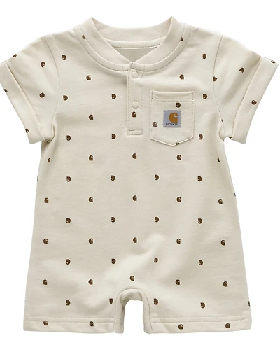 Carhartt Infant Boys' Logo Printed Short Sleeve Onesie