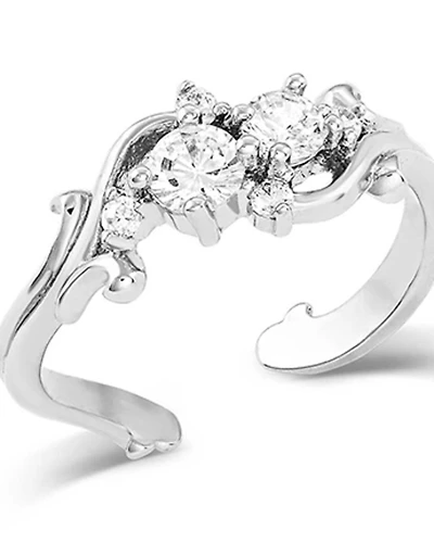 Montana Silversmiths Women's Fiery Ice Silver Crystal Ring