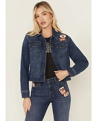 Idyllwind Women's Ellwood Patch Denim Trucker Jacket