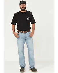 Ariat Men's Rebar M4 Light Wash Shoreline Straight Durastretch Denim Jeans