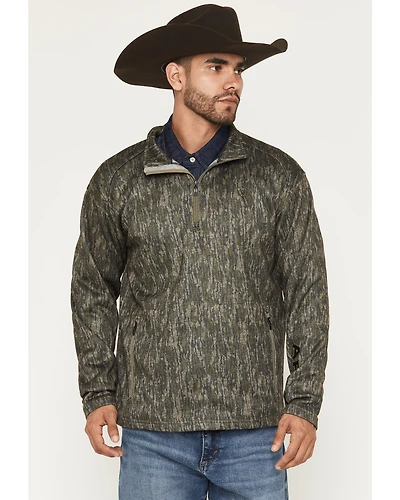 Ariat Men's Caldwell Camo Print 1/4 Zip Pullover Sweater