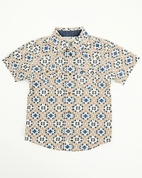 Cody James Toddler Boys' High Plains Southwestern Print Short Sleeve Western Shirt