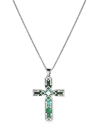 Montana Silversmiths X Ian Munsick Painted Channel Cross Necklace