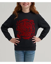 Wrangler X Lainey Wilson Women's Cowboy Crew Neck Pullover Sweatshirt