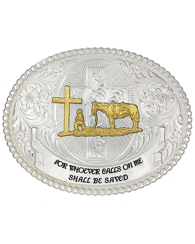 Montana Silversmiths Faith and Wisdom Western Belt Buckle