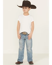 Cody James Little Boys' Stampede Light Wash Slim Bootcut Comfort Stretch Denim Jeans