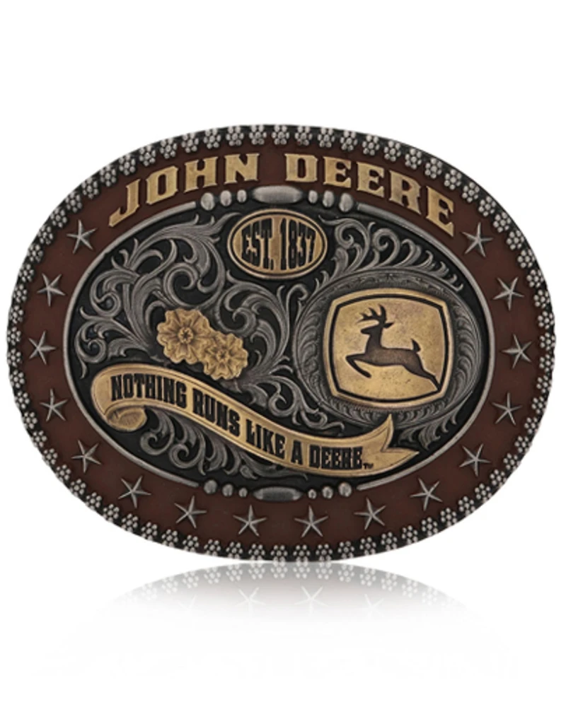 Montana Silversmiths Men's John Deere Trophy Belt Buckle