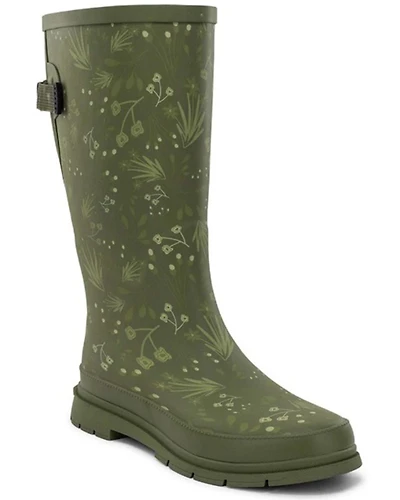 Western Chief Women's Flowered Medley Tall Rain Boots - Round Toe