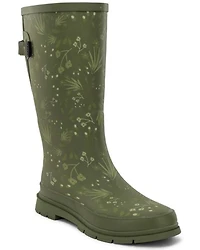 Western Chief Women's Flowered Medley Tall Rain Boots - Round Toe