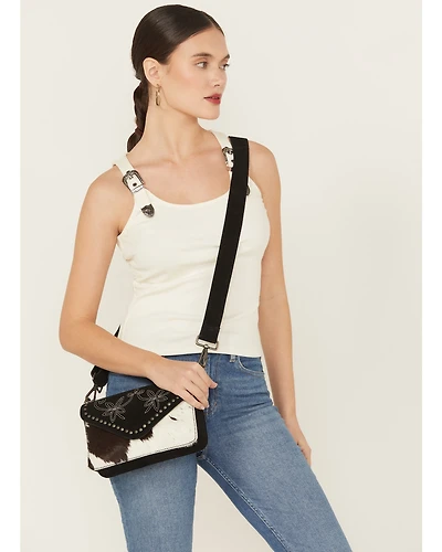 Shyanne Women's Ember Hair on Hide Crossbody Bag