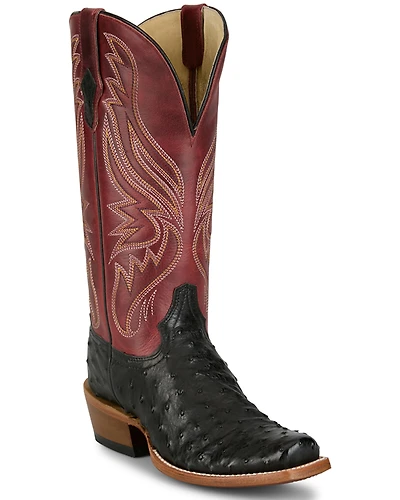 Tony Lama Women's Zaire Exotic Full Quill Ostrich Western Boots