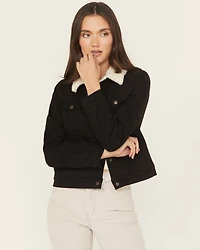 Levi's Women's Original Sherpa Lined Snap Trucker Denim Jacket