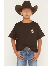 Riot Society Boys' Bucking Bronco Embroidered Short Sleeve T-Shirt