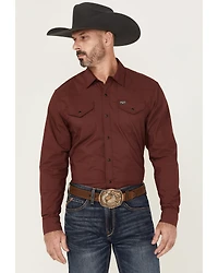 Kimes Ranch Men's Blackout Long Sleeve Snap Performance Shirt