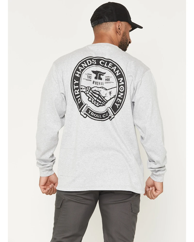 Troll Co Men's FR Haggler Long Sleeve Graphic Work T-Shirt - Big