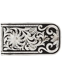 Montana Silversmiths Men's LeatherCut Bitterroot Money Clip