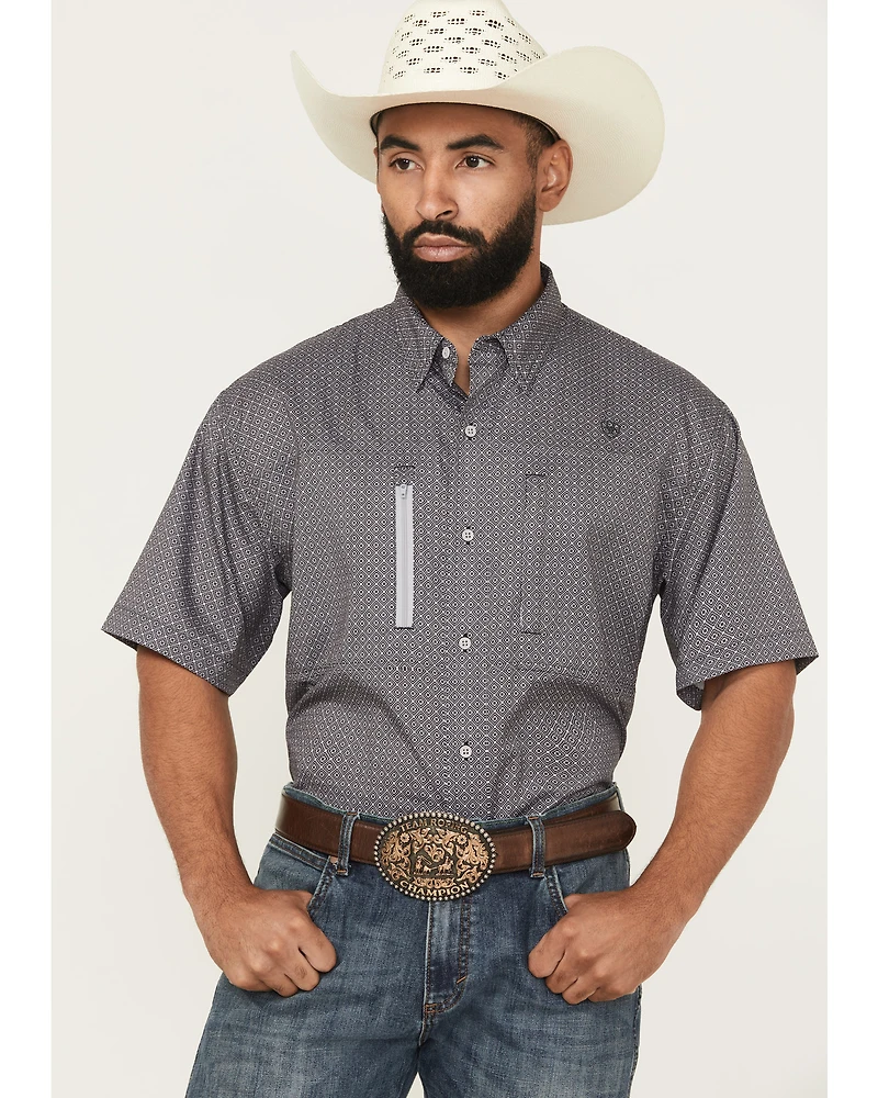 Ariat Men's Ventek Solid Short Sleeve Button-Down Western Shirt