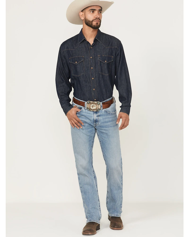 Ariat Men's M2 Flynn Cameron Light Wash Relaxed Bootcut Stretch Denim Jeans