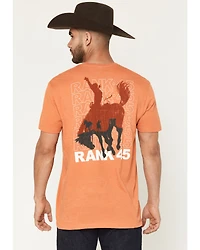 RANK 45® Men's Cowboy Logo Short Sleeve Graphic T-Shirt