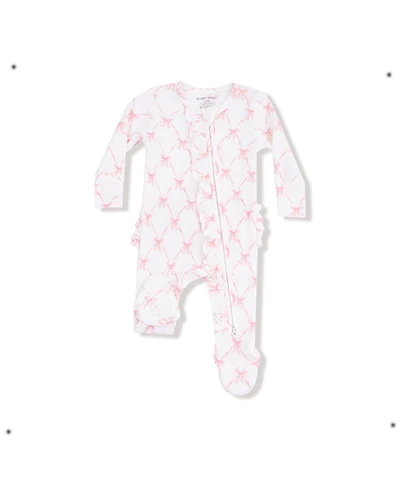 Angel Dear Infant Girls' Bow Zipper Onesie