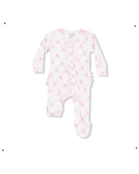 Angel Dear Infant Girls' Bow Zipper Onesie