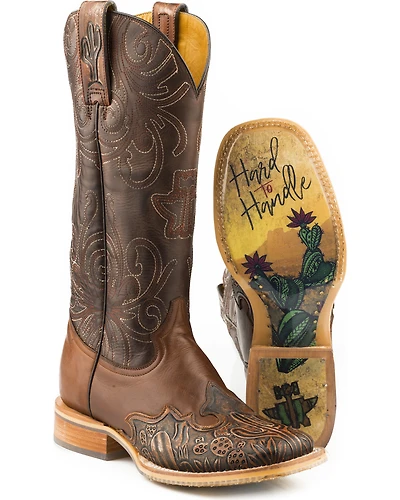 Tin Haul Women's Cactooled Hard To Handle Sole Western Boots - Square Toe