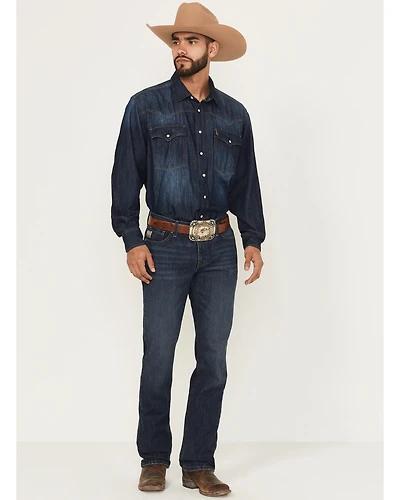 Cinch Men's Ian Dark Wash Slim Boot Denim Jeans