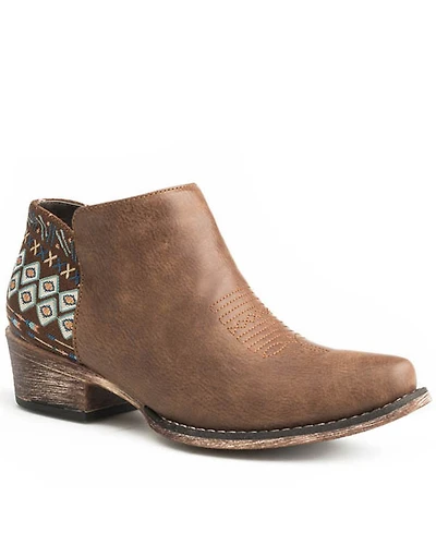 Roper Women's Southwestern Counter Fashion Booties - Snip Toe