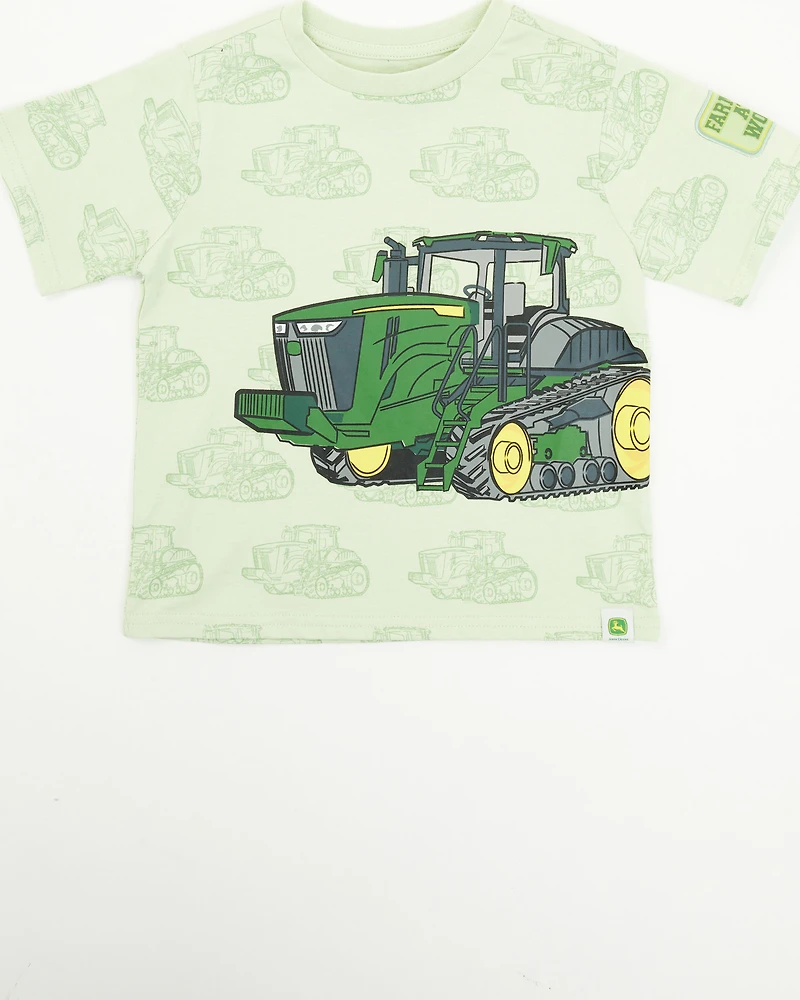 John Deere Boys' Double Duty Tractor Short Sleeve Graphic T-Shirt