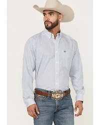 Ariat Men's Danny Wrinkle Free Geo Print Long Sleeve Button-Down Western Shirt - Tall
