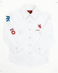 Rodeo Clothing Boys' USA Long Sleeve Pearl Snap Western Shirt