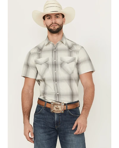 Pendleton Men's Frontier Plaid Print Short Sleeve Snap Western Shirt