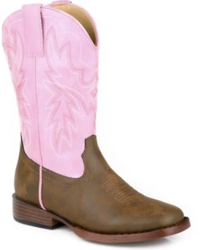 Roper Little Girls' Gretchen Western Boots - Broad Square Toe