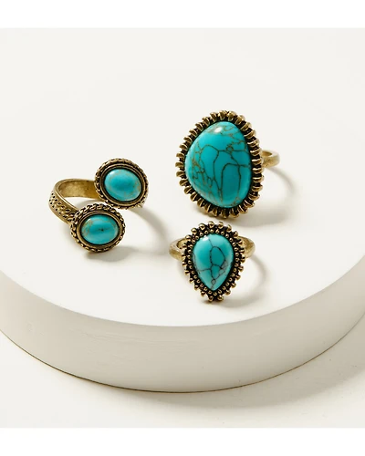 Shyanne Women's Free Form Ring Set - 3 Piece