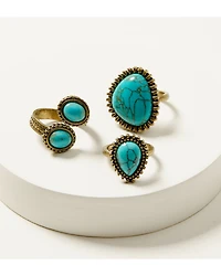 Shyanne Women's Free Form Ring Set - 3 Piece