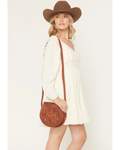 Shyanne Women's Claire Tooled Crossbody Bag