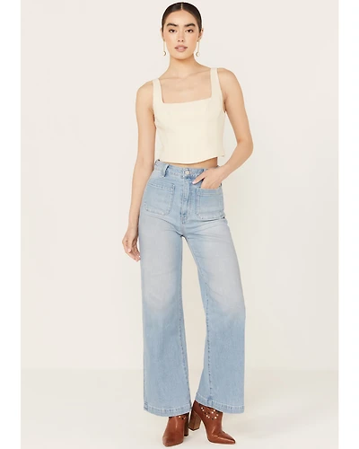 Rolla's Women's Light Wash High Rise Sailor Jeans