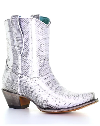Corral Women's Exotic Snake Skin Western Booties - Snip Toe