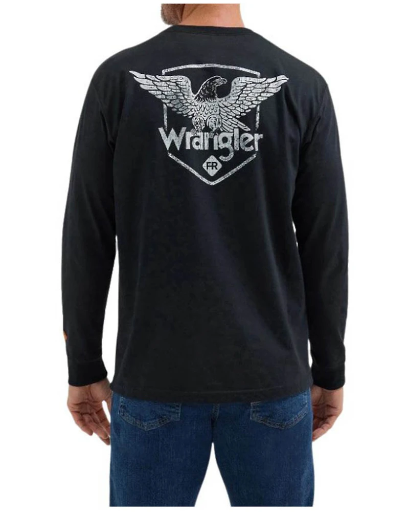 Wrangler Men's FR Eagle Long Sleeve Graphic Work Shirt - Big