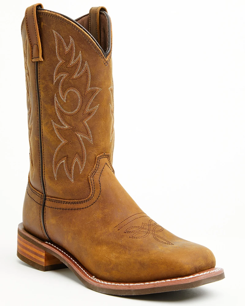 Ad Tec Men's Oiled Western Boots - Square Toe