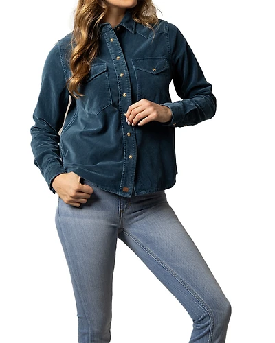 Kimes Ranch Women's Bonnie Relaxed Fit Long Sleeve Snap Western Shirt