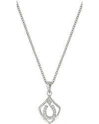 Montana Silversmiths Women's Shielded In Horseshoes Necklace