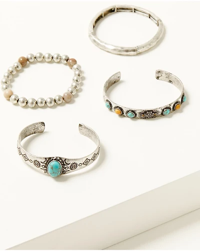 Shyanne Women's Heart Rodeo Sunset Bracelet Set - 4 Piece