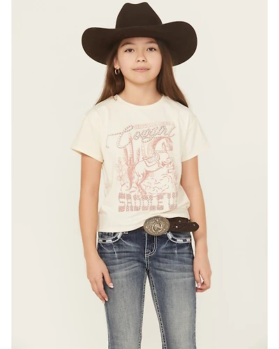 Shyanne Girls' Shoulda Been A Cowgirl Short Sleeve Graphic Tee