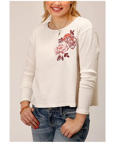 Roper Women's Waffle-Slub Knit Top